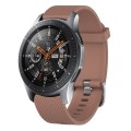 For Samsung Galaxy Watch 46mm 22mm Diamond Textured Silicone Watch Band(Brown)