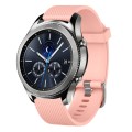 For Samsung Gear S3 Classic 22mm Diamond Textured Silicone Watch Band(Pink)