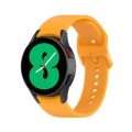 For Samsung Galaxy Watch6 / 6 Classic JUNSUNMAY Solid Color Silicone Adjustable Watch Band(Orange)