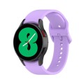 For Samsung Galaxy Watch6 / 6 Classic JUNSUNMAY Solid Color Silicone Adjustable Watch Band(Purple)