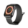 For Apple Watch Ultra 49mm Milan Double Magnetic Steel Mesh Watch Band(Gray)