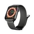 For Apple Watch 4 44mm Milan Double Magnetic Steel Mesh Watch Band(Gray)