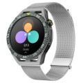For Huawei Watch GT3 SE Milan Double Magnetic Steel Mesh Watch Band(Silver)