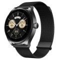 For Huawei Watch Buds Milan Double Magnetic Steel Mesh Watch Band(Black)