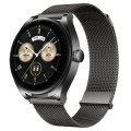 For Huawei Watch Buds Milan Double Magnetic Steel Mesh Watch Band(Gray)