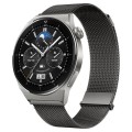 For Huawei Watch GT3 Pro 46mm Milan Double Magnetic Steel Mesh Watch Band(Gray)