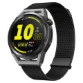 For Huawei Watch GT Runner Milan Double Magnetic Steel Mesh Watch Band(Black)