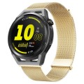 For Huawei Watch GT Runner Milan Double Magnetic Steel Mesh Watch Band(Gold)