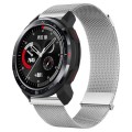 For Honor Watch GS Pro Milan Double Magnetic Steel Mesh Watch Band(Silver)