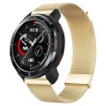 For Honor Watch GS Pro Milan Double Magnetic Steel Mesh Watch Band(Gold)