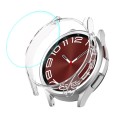 For Samsung Galaxy Watch6 Classic 43mm ENKAY Hat-Prince Electroplated Hard PC Case + 0.2mm 9H Glass