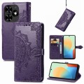For Tecno Spark Go 2024 Mandala Flower Embossed Leather Phone Case(Purple)