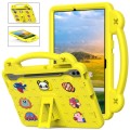 For Samsung Galaxy Tab S8+ 12.4 X800/X806 Handle Kickstand Children EVA Shockproof Tablet Case(Yello