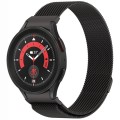 For Samsung Galaxy Watch5 / 5 Pro Button Style Milan Magnetic Metal Watch Band(Black)