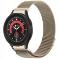 For Samsung Galaxy Watch5 / 5 Pro Button Style Milan Magnetic Metal Watch Band(Starlight Color)