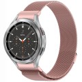 For Samsung Galaxy Watch4 / 4 Classic 46mm Button Style Milan Magnetic Metal Watch Band(Rose Gold)