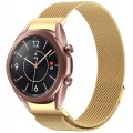 For Samsung Galaxy Watch3 41mm Button Style Milan Magnetic Metal Watch Band(Gold)