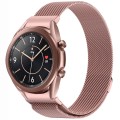 For Samsung Galaxy Watch3 41mm Button Style Milan Magnetic Metal Watch Band(Pink)