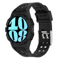 For Samsung Galaxy Watch6 44mm TPU Integrated Silicone Watch Band(Black)