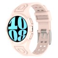 For Samsung Galaxy Watch6 44mm TPU Integrated Silicone Watch Band(Pink)