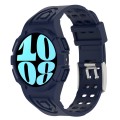 For Samsung Galaxy Watch6 44mm TPU Integrated Silicone Watch Band(Blue)