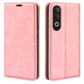 For OPPO K12 Retro-skin Magnetic Suction Leather Phone Case(Pink)