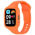 For Redmi Watch 3 Active Integrated Fully Enclosed Silicone Watch Band(Orange)