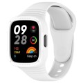 For Redmi Watch 3 Integrated Fully Enclosed Silicone Watch Band(White)