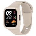 For Redmi Watch 3 Integrated Fully Enclosed Silicone Watch Band(Ivory White)
