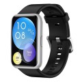 For Huawei Watch Fit Solid Color Silicone Watch Band(Black)