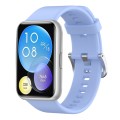 For Huawei Watch Fit Solid Color Silicone Watch Band(Light Blue)