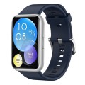 For Huawei Watch Fit Solid Color Silicone Watch Band(Midnight Blue)