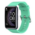 For Huawei Watch Fit Special Edition Solid Color Silicone Watch Band(Green)