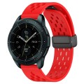 For Samsung Galaxy Watch 42mm 20mm Folding Magnetic Clasp Silicone Watch Band(Red)