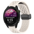 For Garmin Forerunner 255 22mm Folding Magnetic Clasp Silicone Watch Band(Starlight Color)