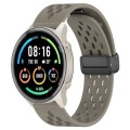 For Xiaomi MI Watch Sport 22mm Folding Magnetic Clasp Silicone Watch Band(Space Ash)