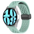 For Amazfit Bip 5 22mm Folding Magnetic Clasp Silicone Watch Band(Water Duck)