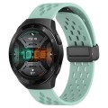 For Huawei Watch GT 2E 22mm Folding Magnetic Clasp Silicone Watch Band(Teal)