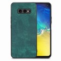 For Samsung Galaxy S10e Vintage Leather PC Back Cover Phone Case(Green)