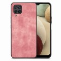 For Samsung Galaxy A12 Vintage Leather PC Back Cover Phone Case(Pink)