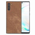 For Samsung Galaxy Note10 Vintage Leather PC Back Cover Phone Case(Brown)