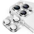 For iPhone 15 Pro / 15 Pro Max ENKAY Hat-Prince Blink Diamond Camera Lens Aluminium Alloy + Tempered