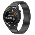 For Huawei Watch GT Runner 22mm I-Shaped Titanium Alloy Watch Band(Black)