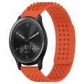 For GarminMove Trend 20mm Holes Breathable 3D Dots Silicone Watch Band(Orange)