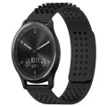 For GarminMove Trend 20mm Holes Breathable 3D Dots Silicone Watch Band(Black)