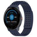 For Garmin Vivoactive3 Music 20mm Holes Breathable 3D Dots Silicone Watch Band(Midnight Blue)