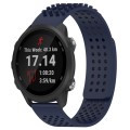 For Garmin Forerunner 245 20mm Holes Breathable 3D Dots Silicone Watch Band(Midnight Blue)