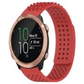 For Garmin Forerunner 645 Music 20mm Holes Breathable 3D Dots Silicone Watch Band(Red)