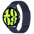 For Samsung Galaxy Watch 6 44mm 20mm Holes Breathable 3D Dots Silicone Watch Band(Midnight Blue)
