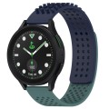 For Samsung Galaxy watch 5 Pro Golf Edition 20mm Holes Breathable 3D Dots Silicone Watch Band(Midnig